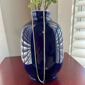 Sterling Silver 925 chain necklace 18” sterling silver Vintage rounded link